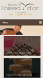 Mobile Screenshot of chocolatier-loiseaudor.com